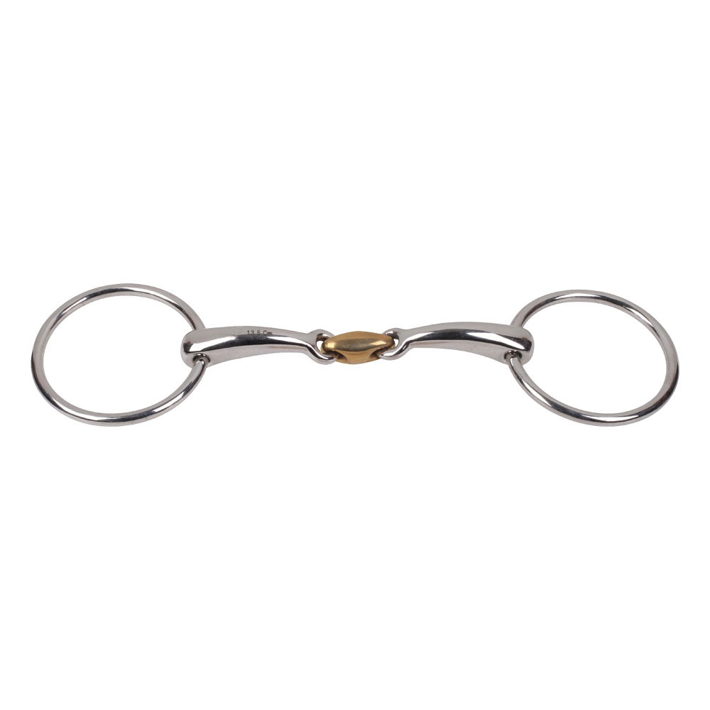 Loose Ring Double Jointed Curved Mouth Bit With Cuprium KK Link