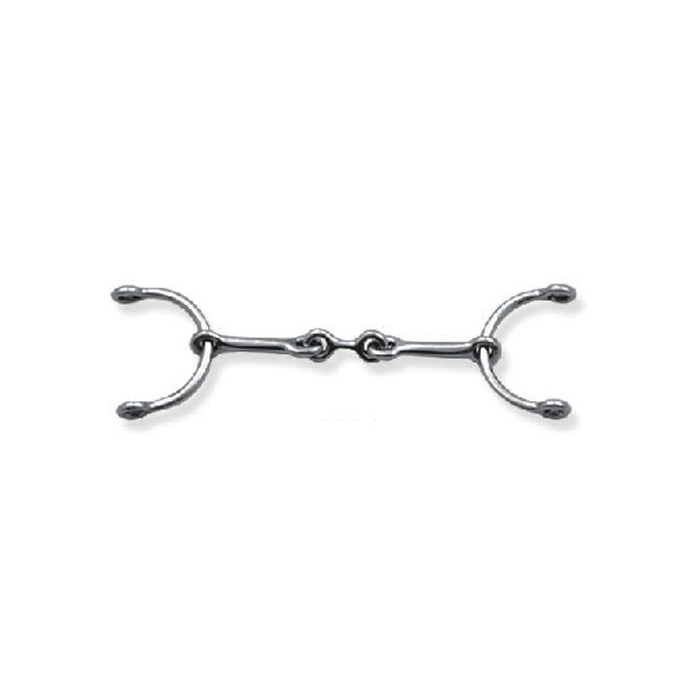 Dog Bone Snaffle 5/16â€³ Mouth C Rings