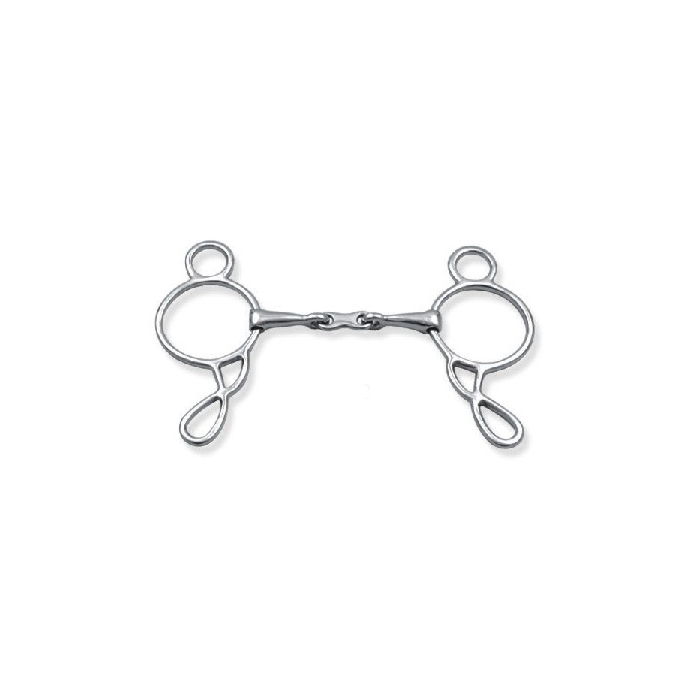 Double Jointed Little Wonder Gag Bit 14mm , Link SS French