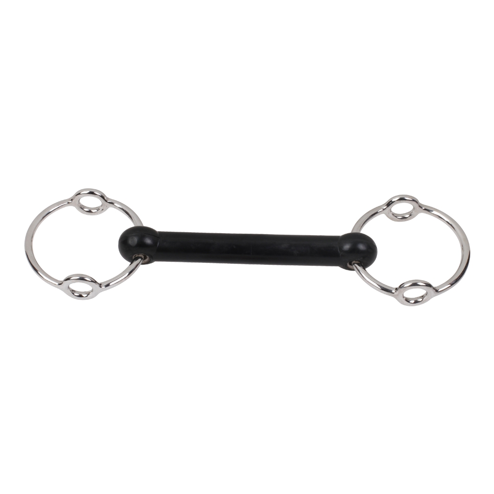 Balding Gag Straight Rigid Mouth Rubber Bit