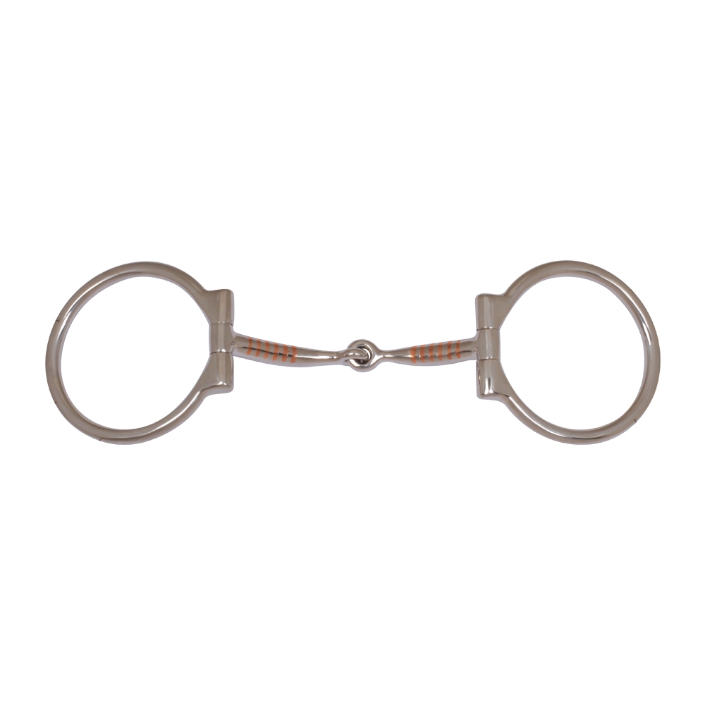 D Ring Snaffle Copper Inlays