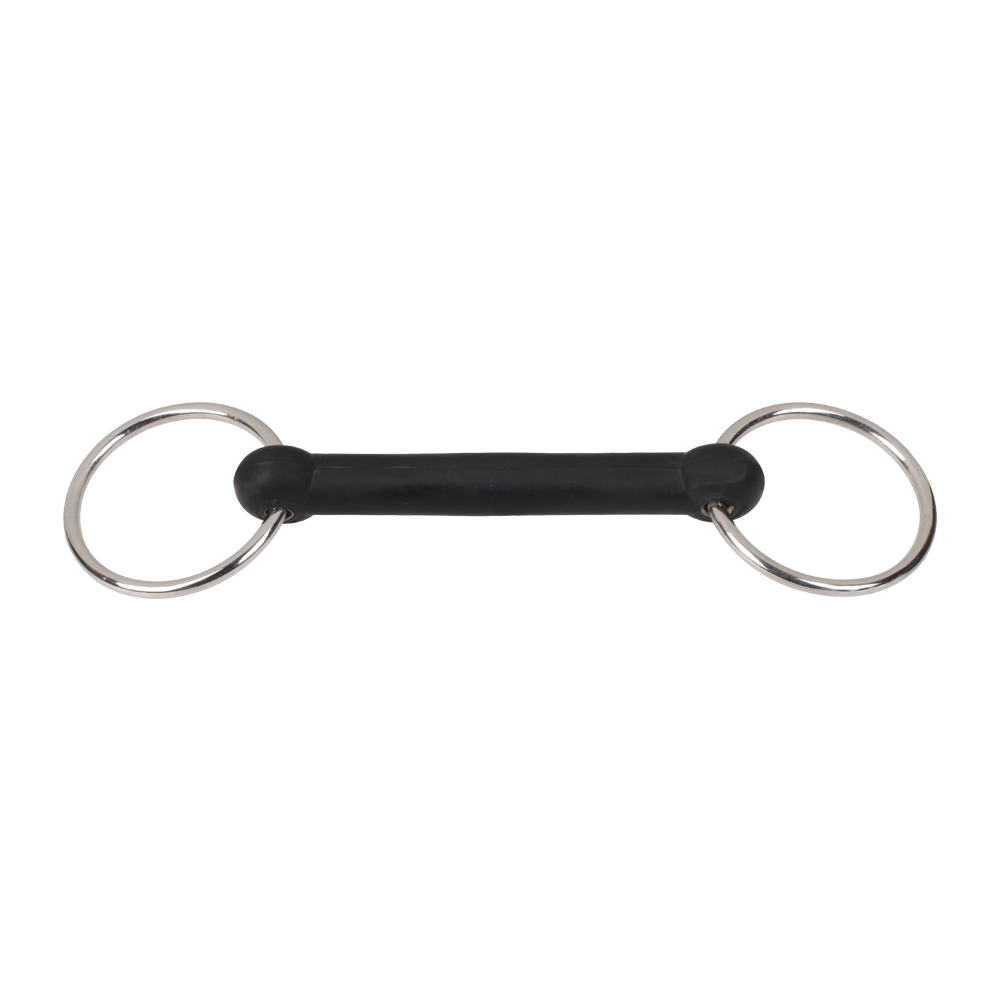 Loose Ring Straight Flexible Mouth Rubber Bit