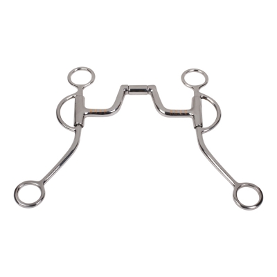 Reining Horse Bit With Hinge Ported Mouth