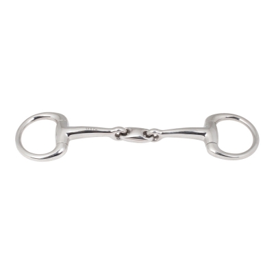 Eggbutt Snaffle Double Jointed Bit W/ KK Link