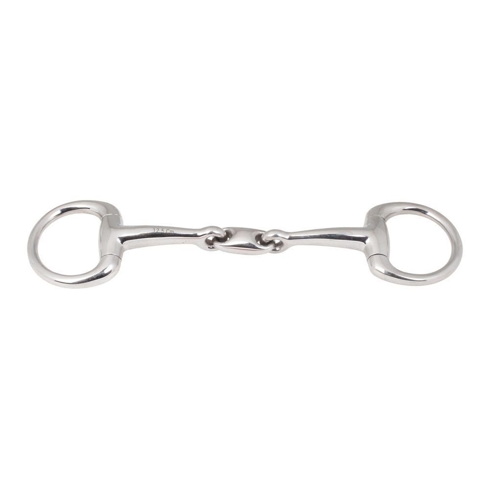 Eggbutt Snaffle Double Jointed Bit W/ KK Link