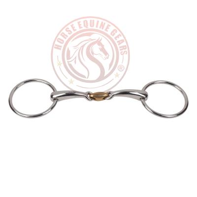 Loose Ring Double Jointed Curved Mouth Bit With Cuprium KK Link