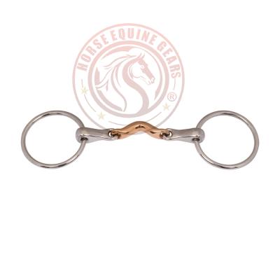 Loose Ring Flat Mouth Quater Moon Copper Link.