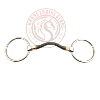 Loose Ring Cambridge Mullen Mouth Sweat Iron Bit With Copper Rollers