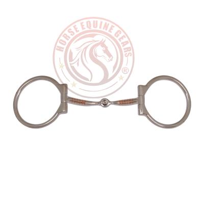 D Ring Snaffle Copper Inlays