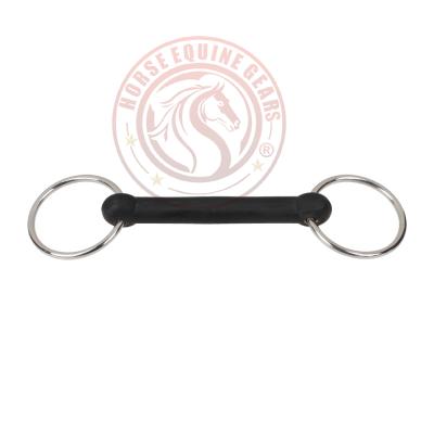 Loose Ring Straight Flexible Mouth Rubber Bit